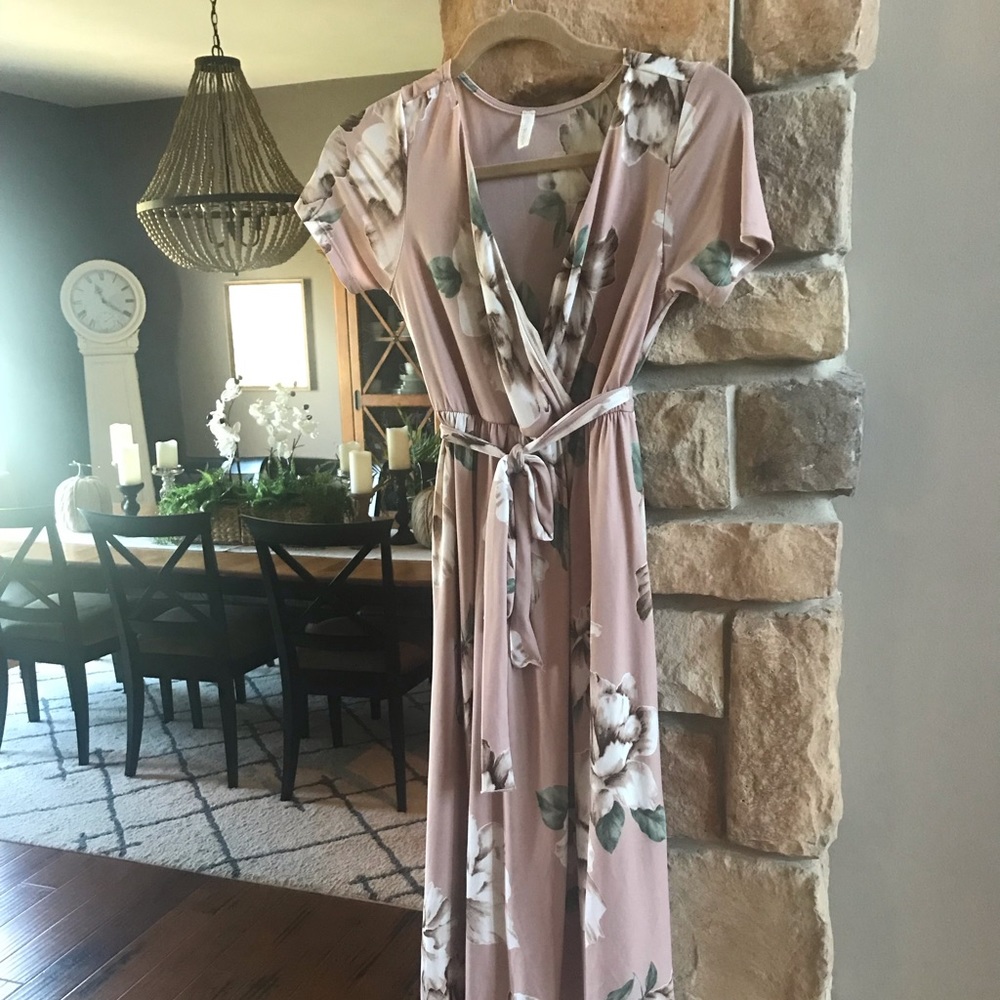 Floral wrap dress